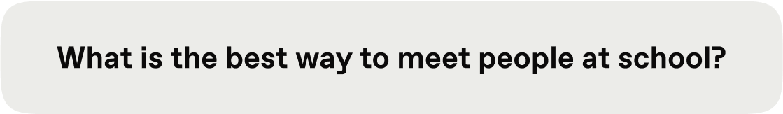 Unibuddy sample message